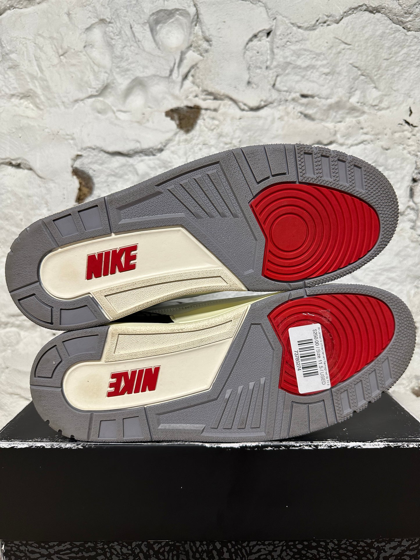 Air Jordan 3 White Cement Reimagined Sz 11.5