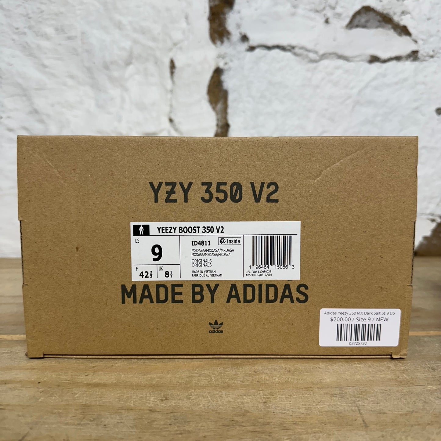 Adidas Yeezy 350 MX Dark Salt Sz 9 DS