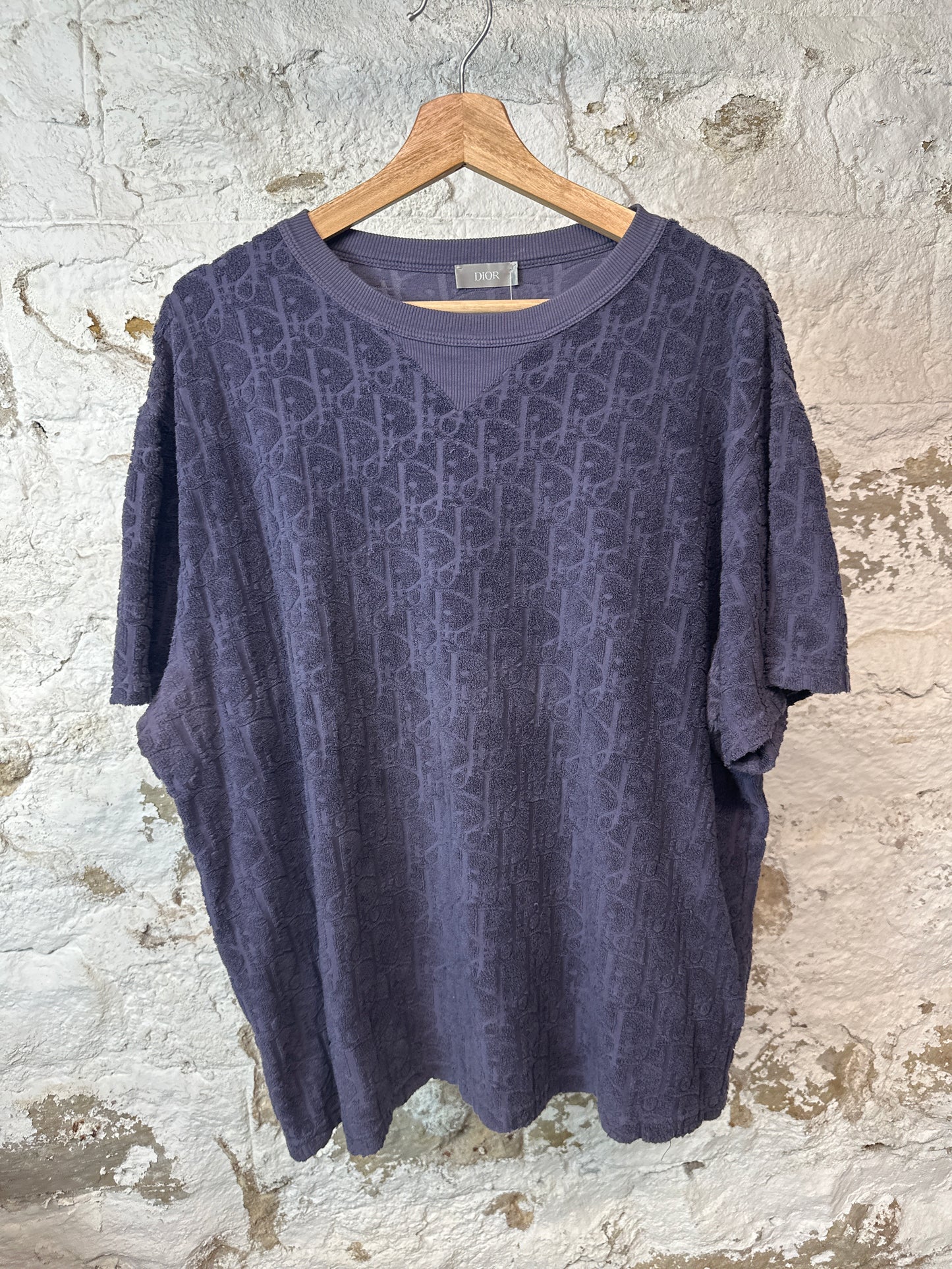 Dior Lavender Monogram Towel T-shirt Sz XL