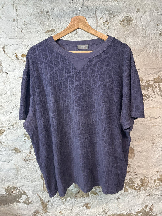 Dior Lavender Monogram Towel T-shirt Sz XL