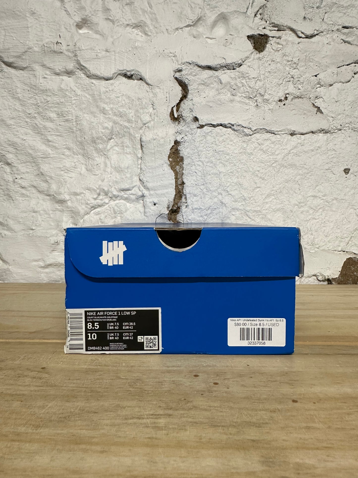 Nike Air Force 1 Low Undefeated Dunk Vs AF1 Sz 8.5