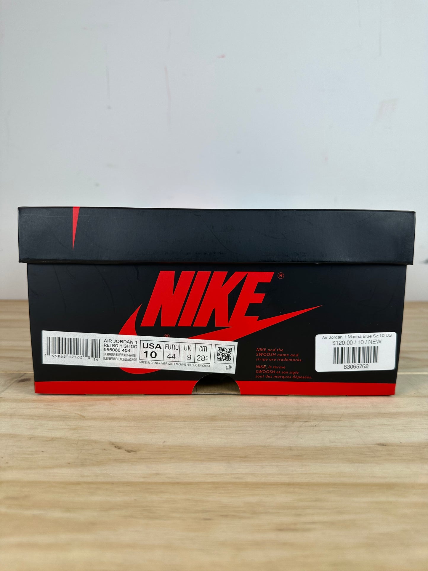 Air Jordan 1 High Dark Marina Blue Sz 10 DS