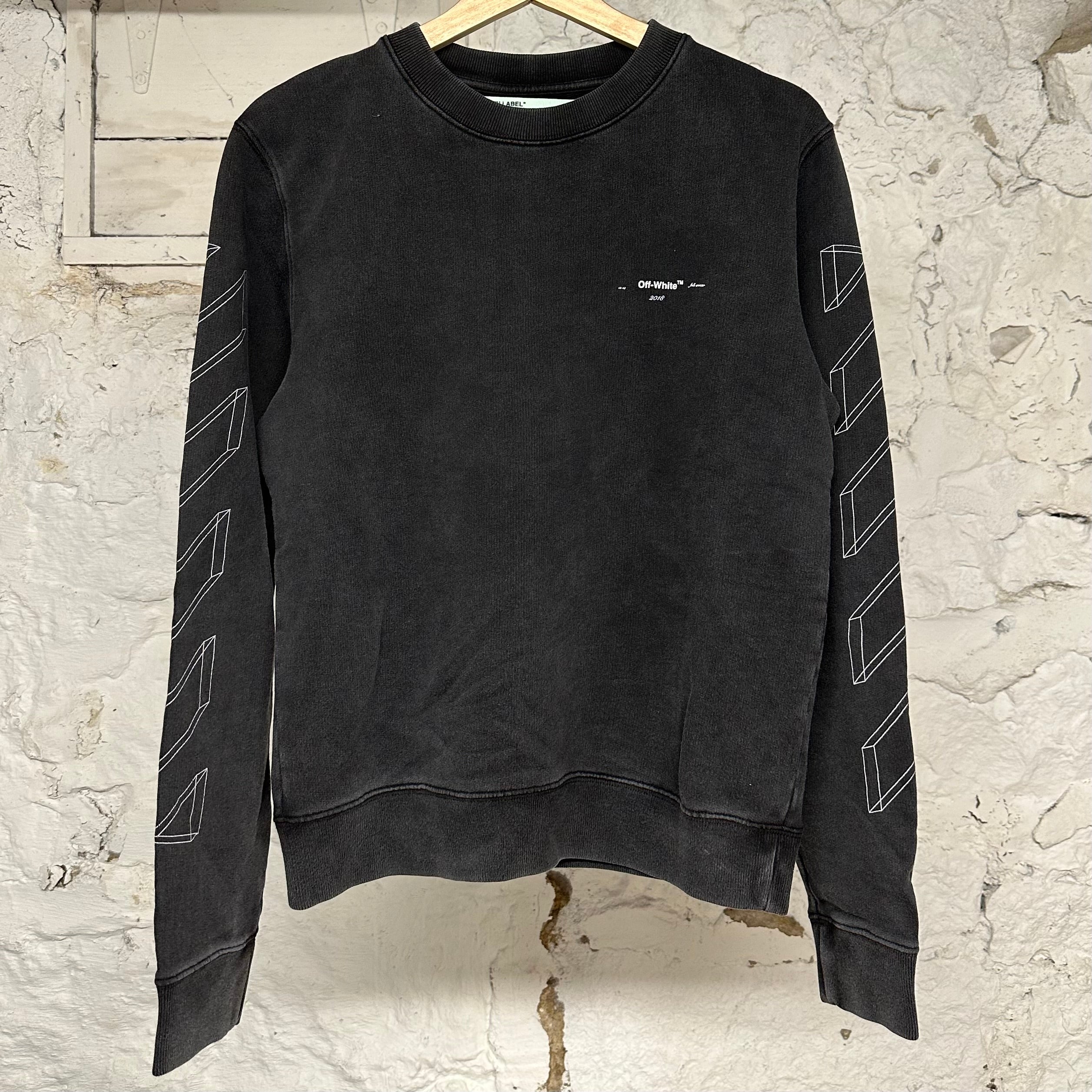 Off White Geometric Crewneck Sz S