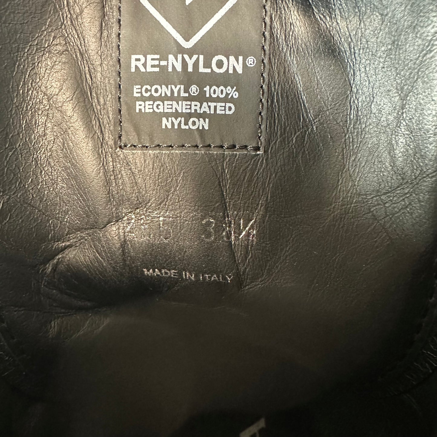 Prada Monolith Brushed Leather Re Nylon Boot Sz 6 (38.5)