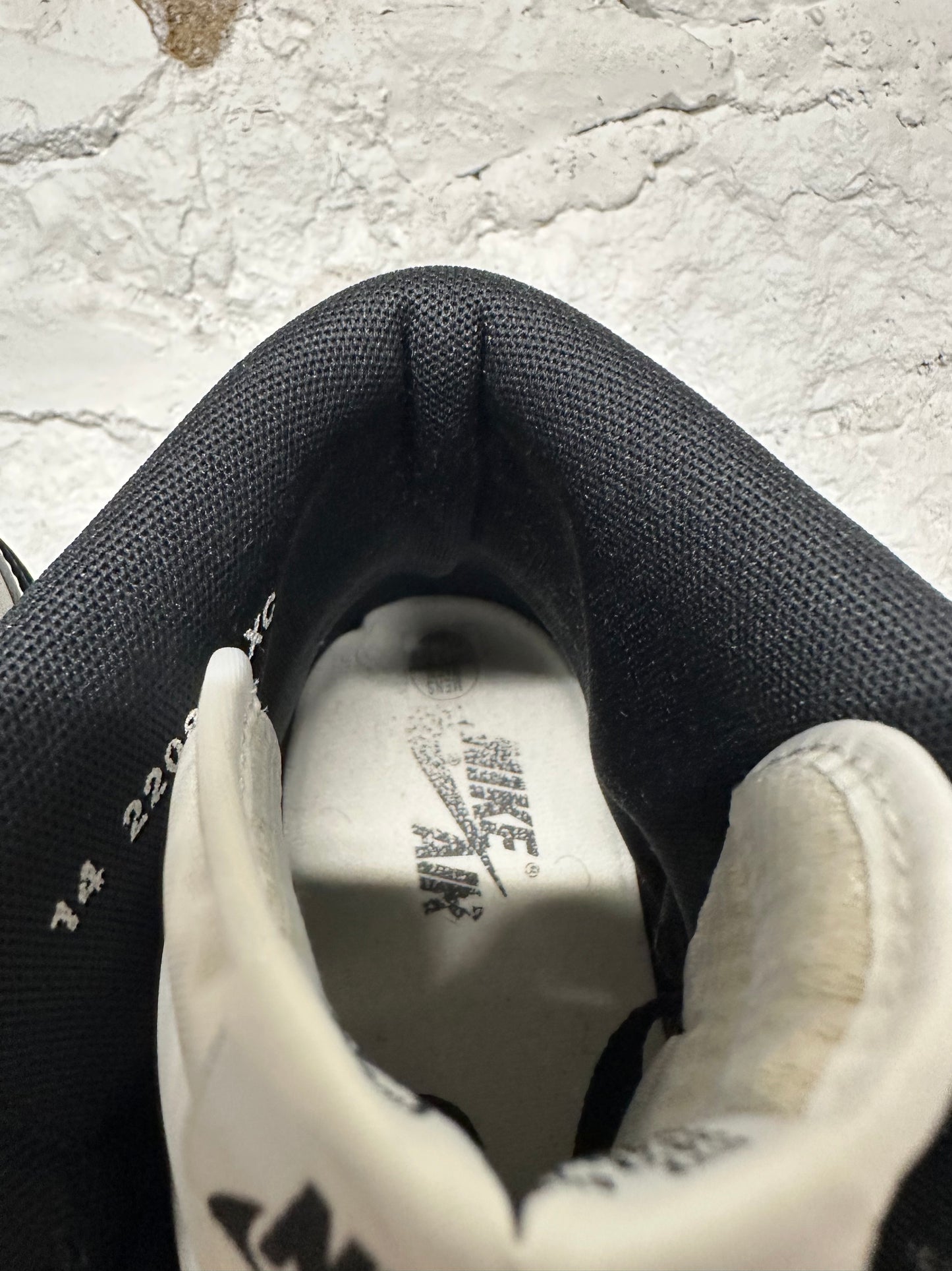 Air Jordan 1 High Black White Sz 14