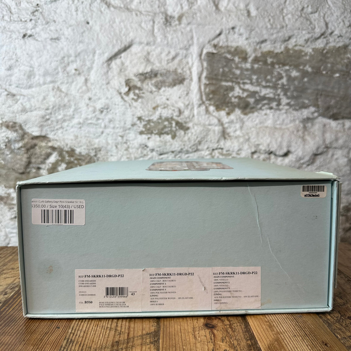 Lanvin Curb Gallery Dept. Pink Sneaker Sz 10 (43)