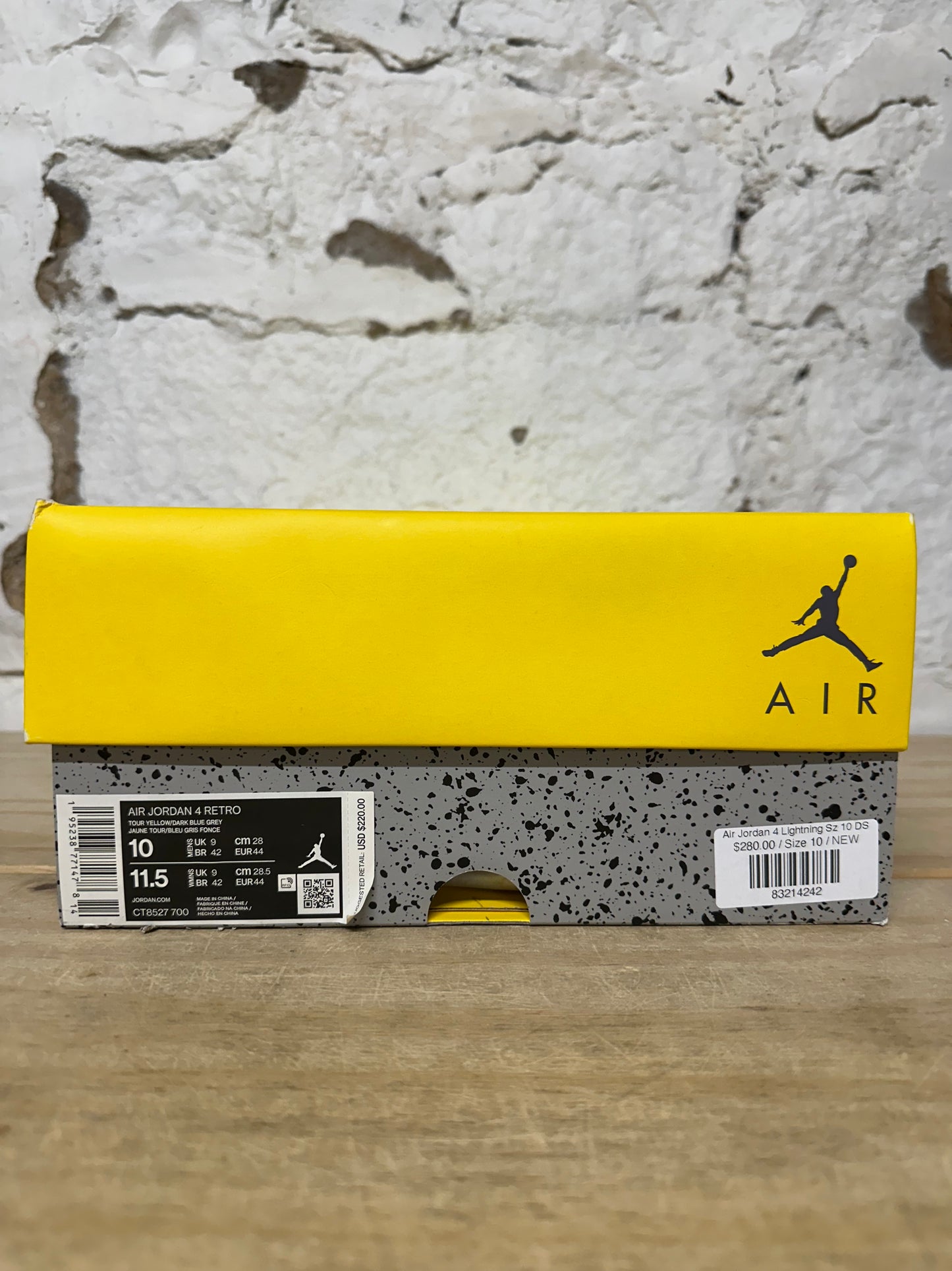 Air Jordan 4 Lightning Sz 10 DS