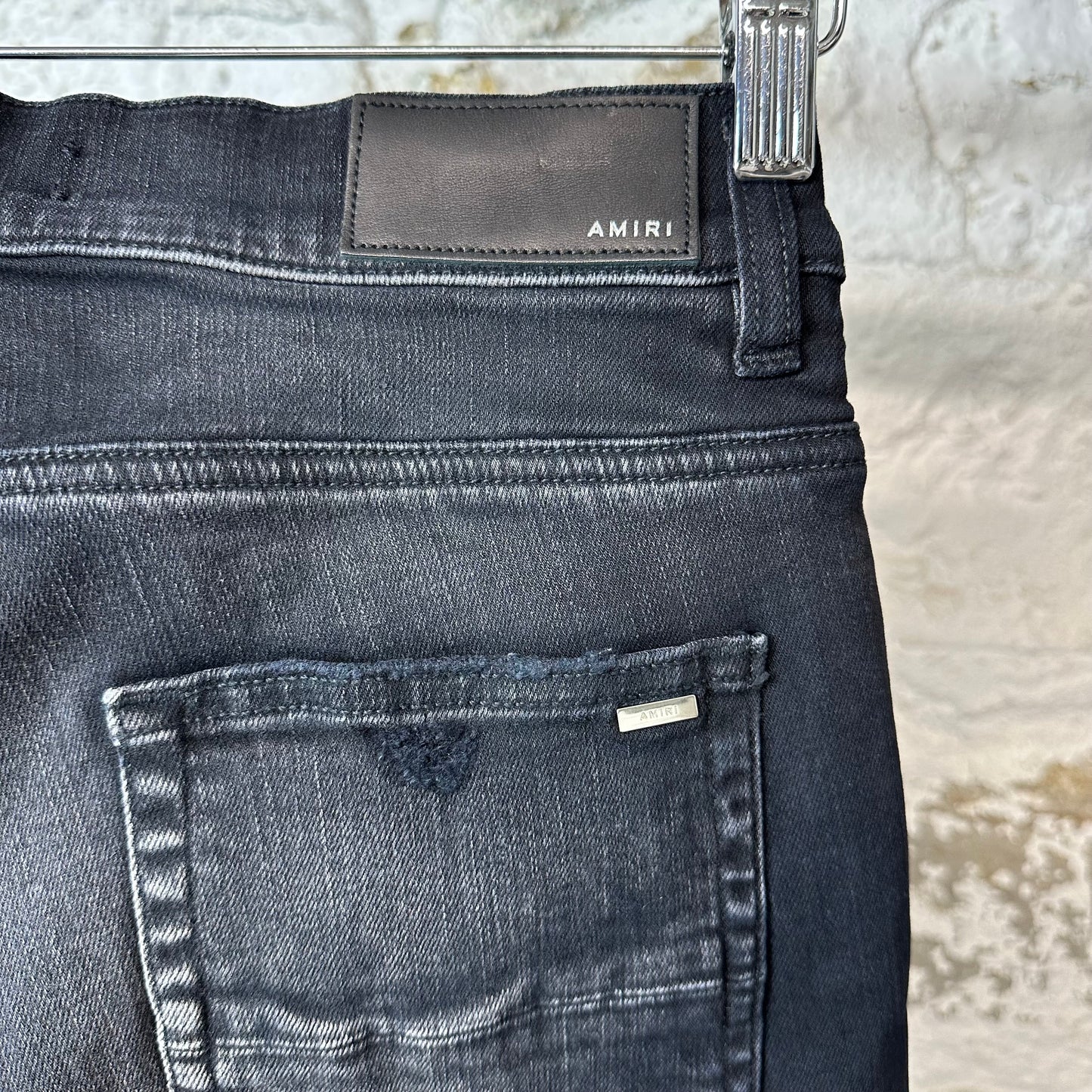 Amiri MX1 Camo Spell Black Denim Jeans