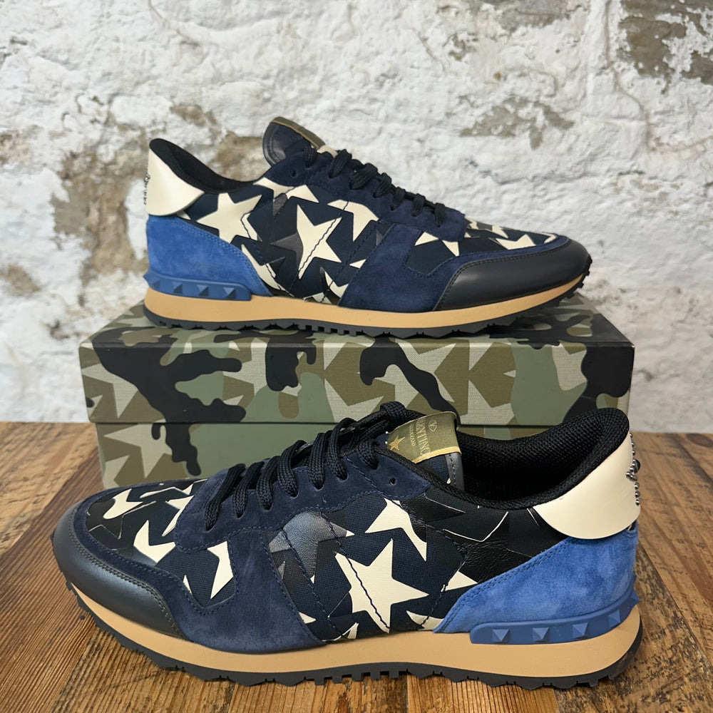 Valentino Blue Camo Rock Runner Sneaker Sz 13 (46)