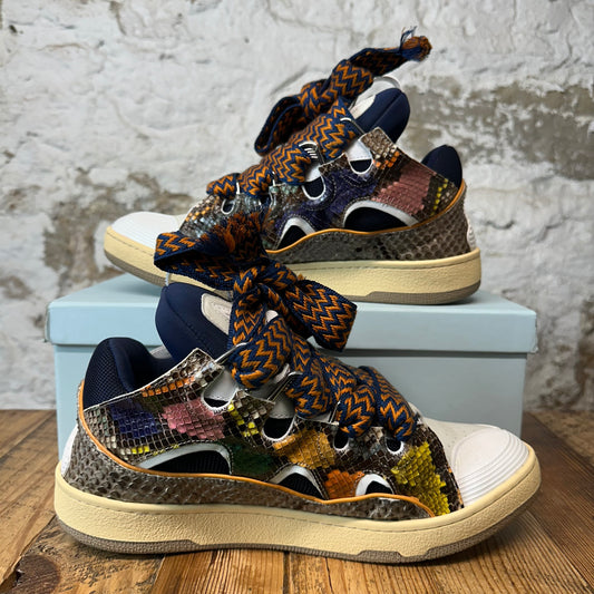 Lanvin Curb Multicolor Snakeskin Sneaker Sz 12 (45)