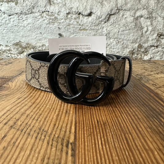 Gucci Supreme GG Monogram Plutone Belt Sz (80/32)