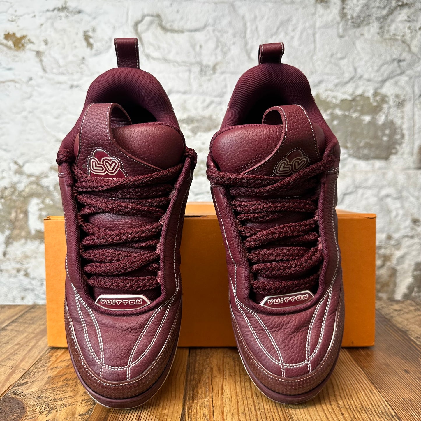 Louis Vuitton Maroon Skate Sneaker Sz 10 (8.5LV)