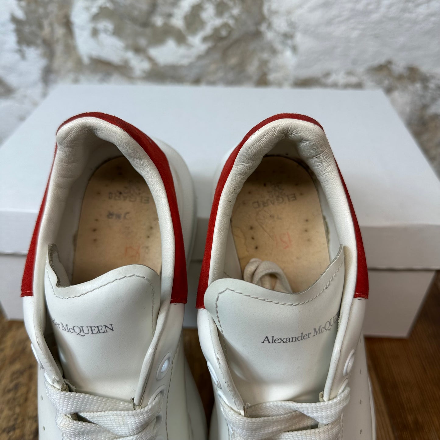 Alexander Mcqueen Red Tab White Sneaker Sz 4.5 (36.5) No Box