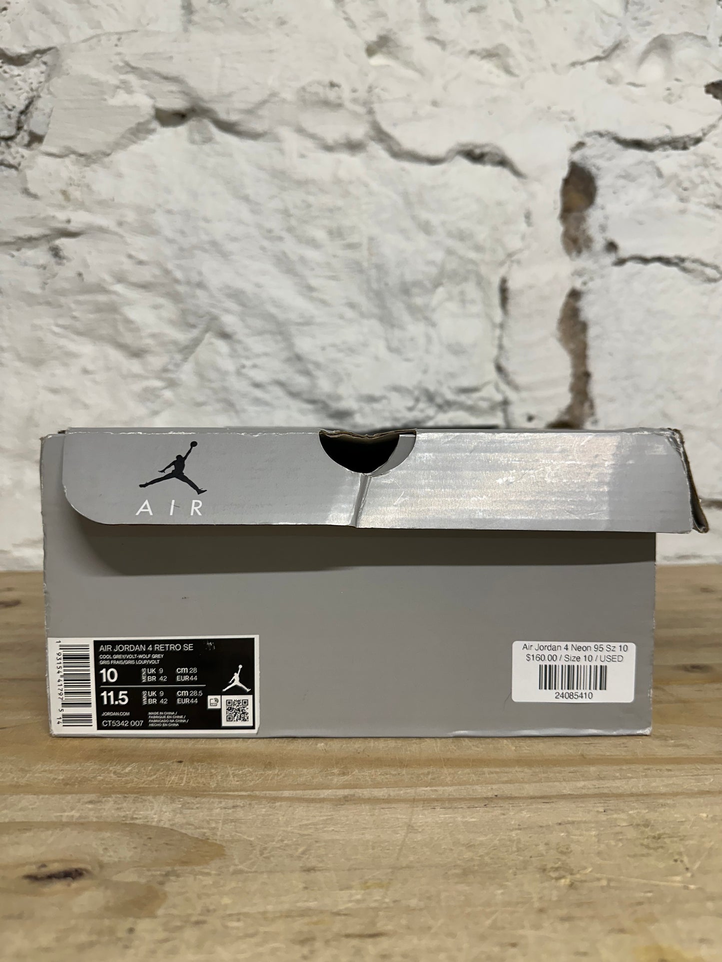 Air Jordan 4 95 Neon Sz 10