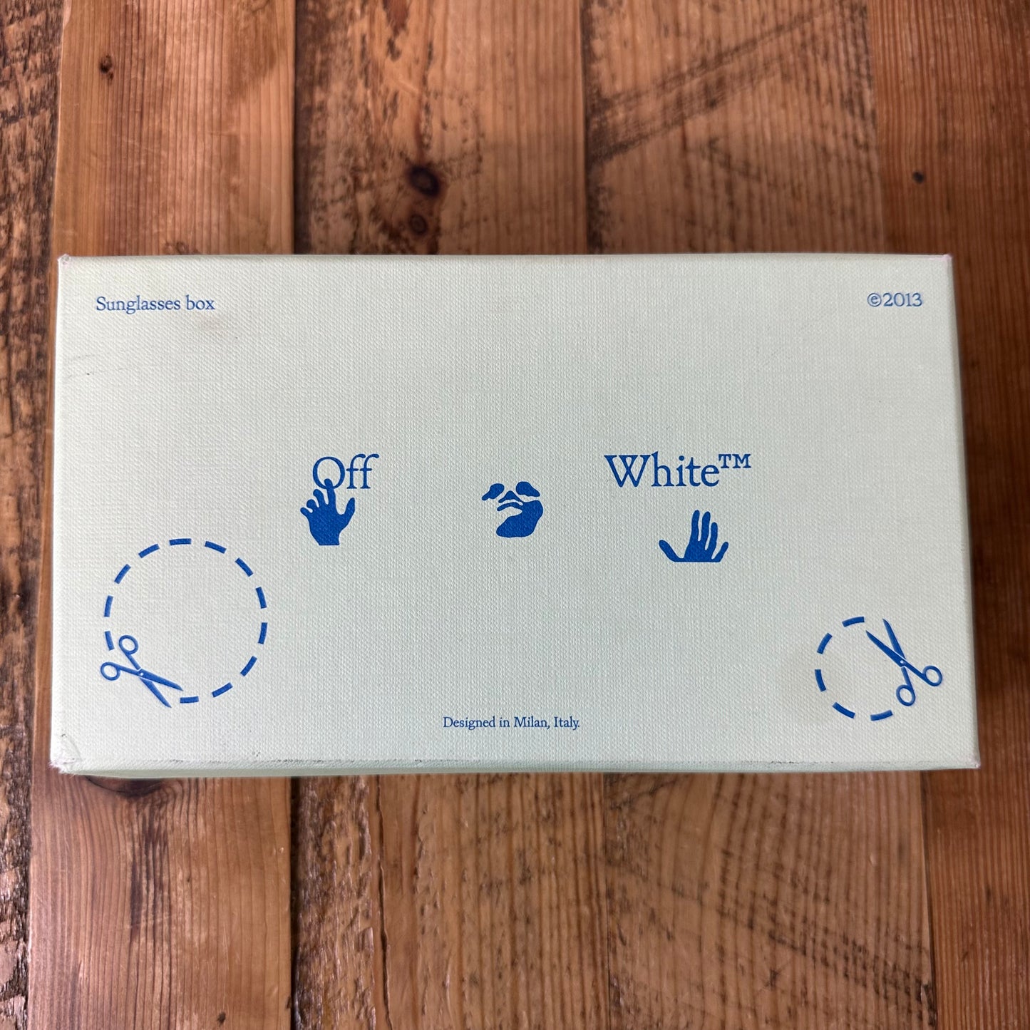 Off-White Clear Mulitcolor Glasses W/ Box