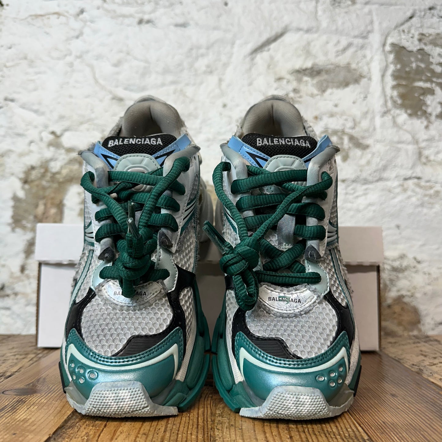 Balenciaga Runner Blue Grey Sneaker Sz 5 (37)