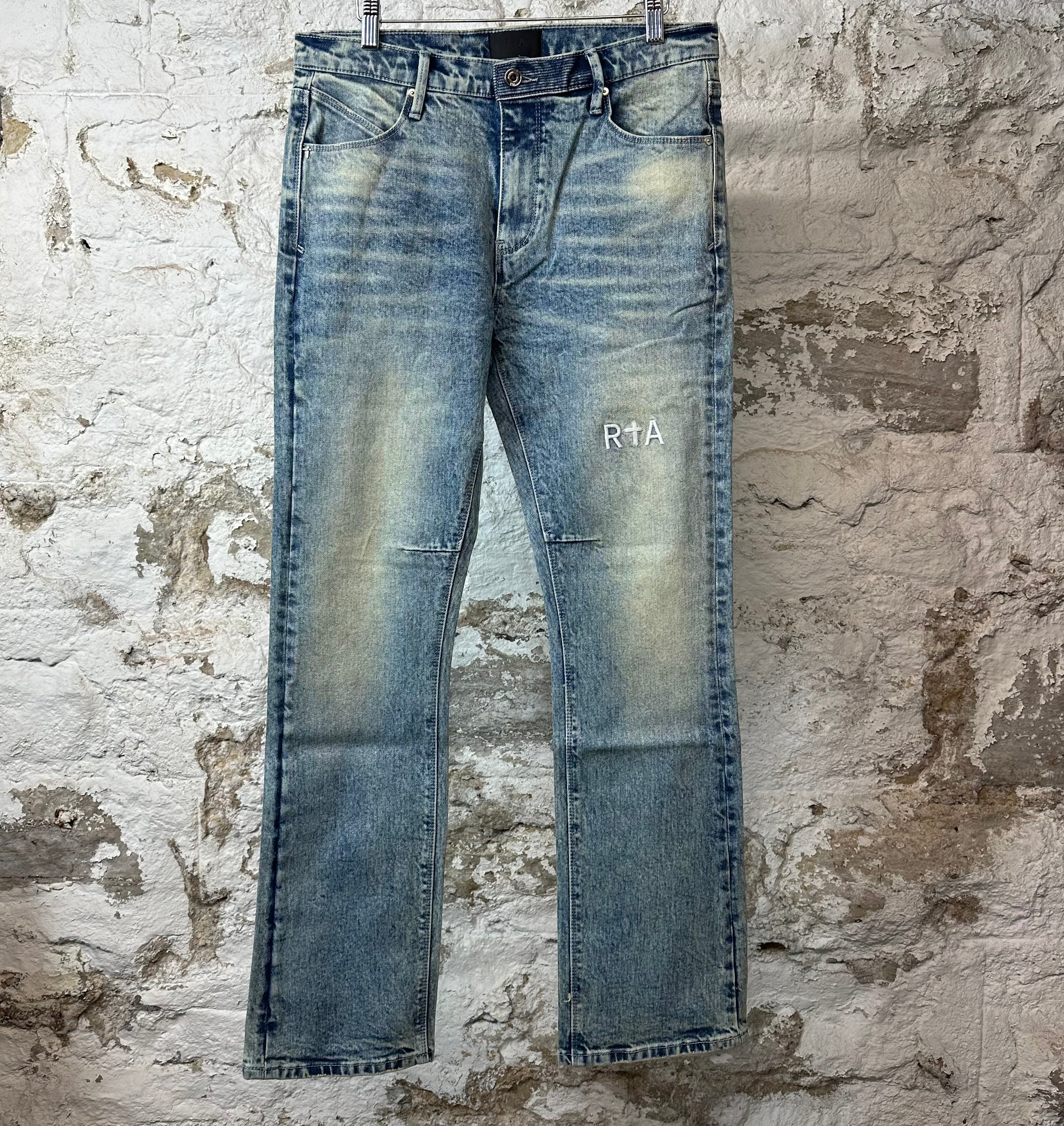 RTA Denis Distressed Blue Denim Jeans