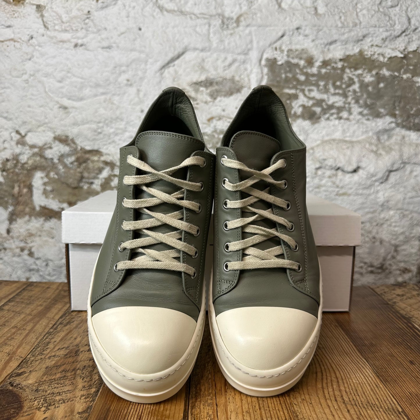 Rick Owens Celadon Milk Sneaker Sz 9.5 (42.5)