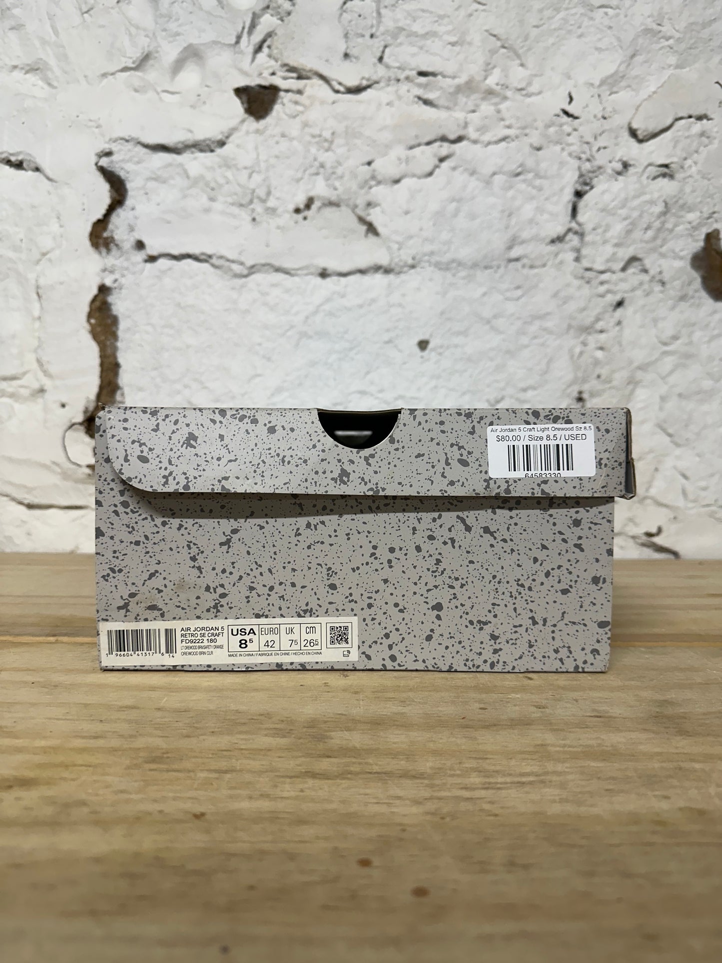 Air Jordan 5 Craft Light Orewood Brown Sz 8.5