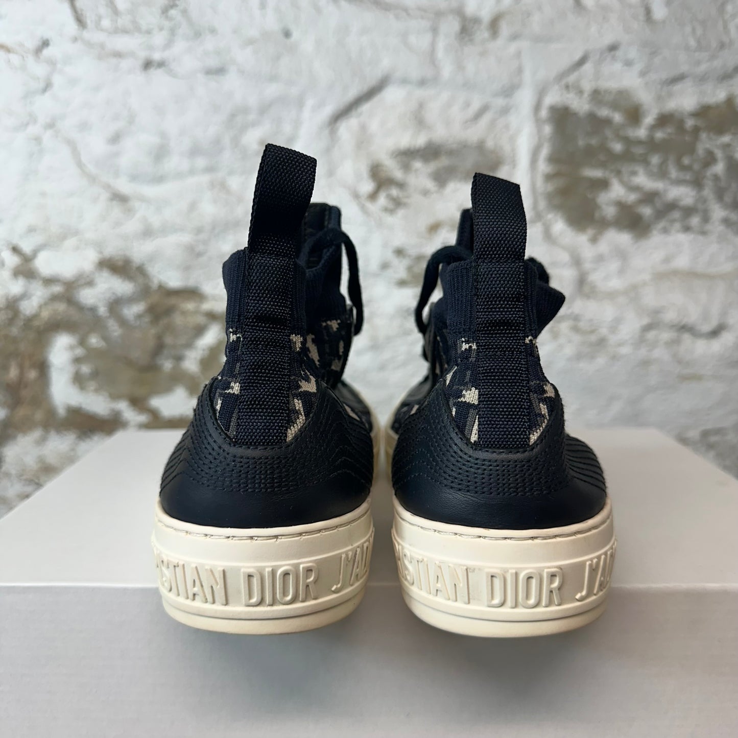 Dior Walk N Dior Navy Oblique White Sneaker Sz 5 (37)