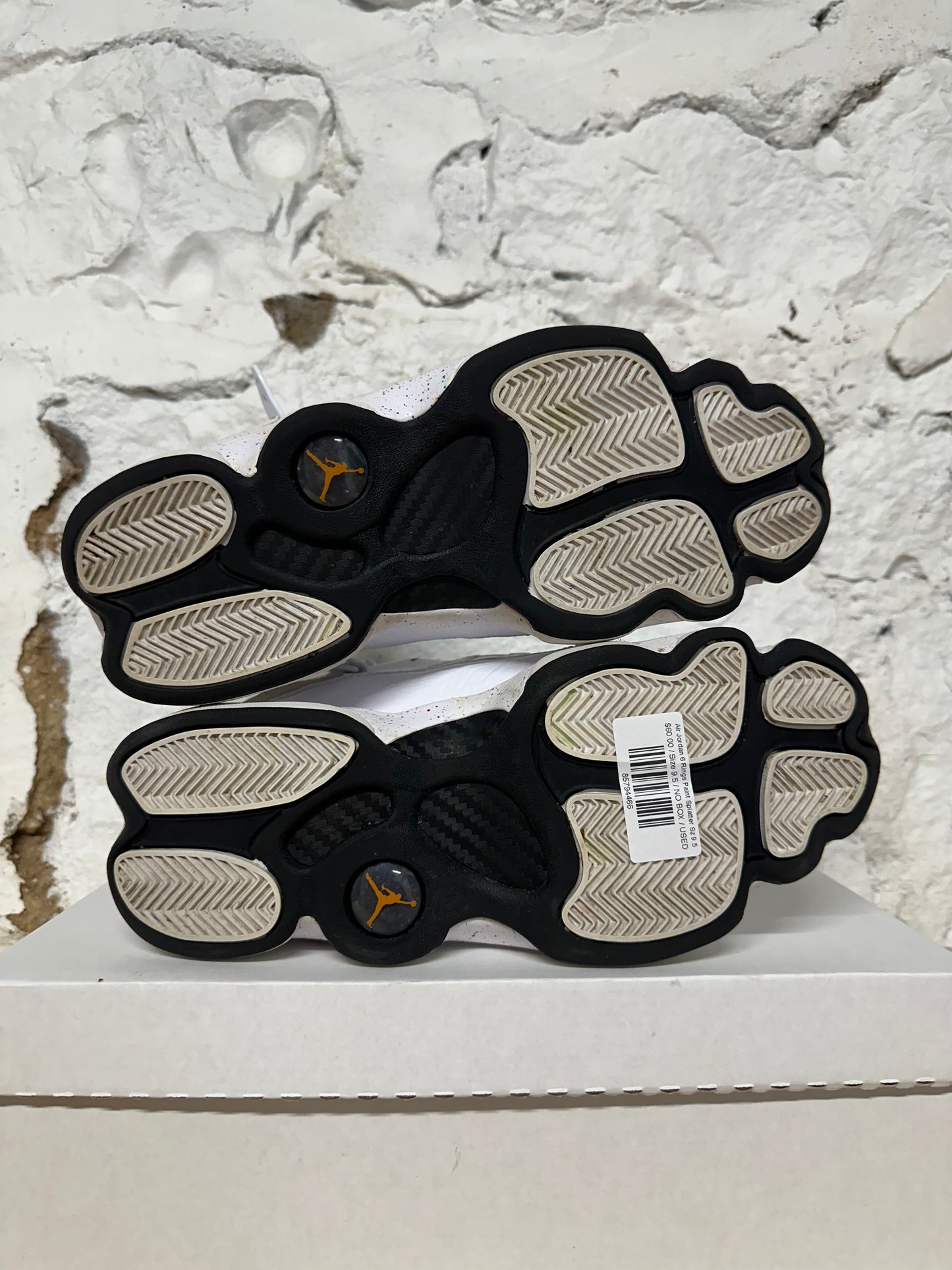 Air Jordan 6 Rings Paint Splatter Sz 9.5