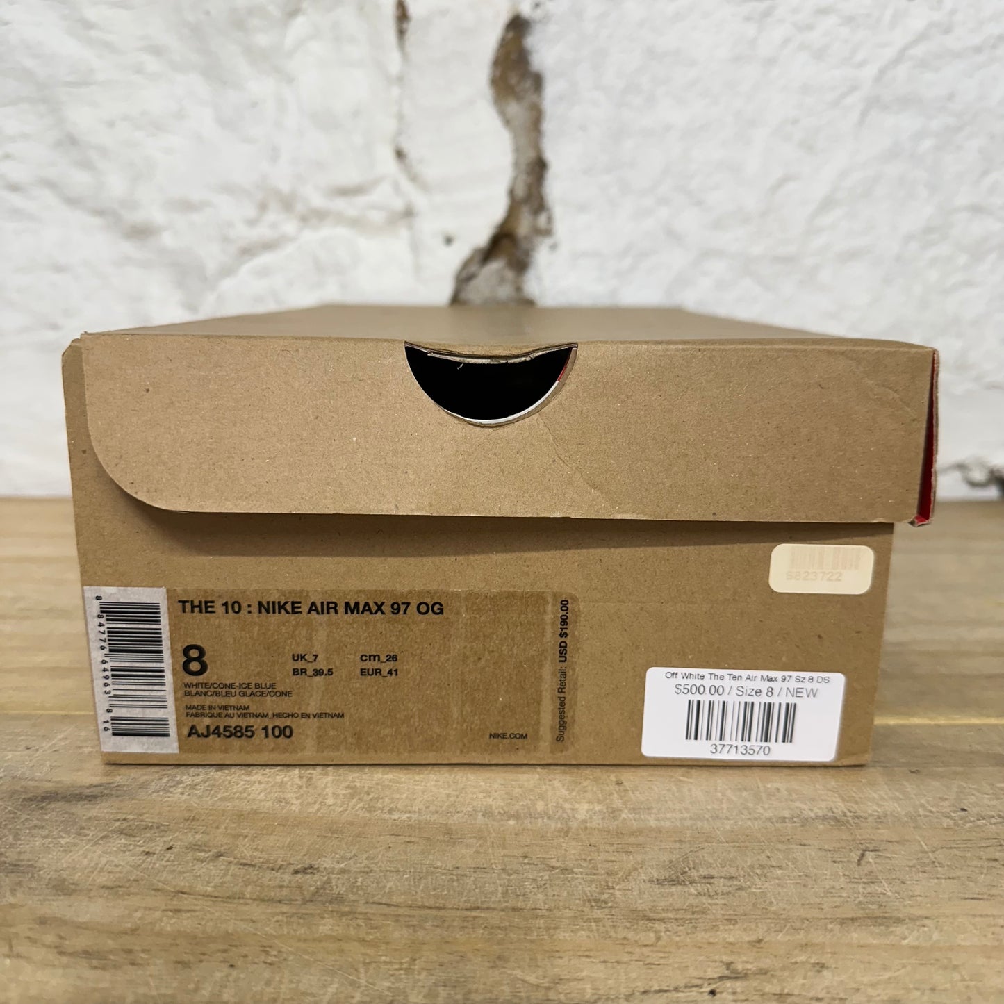Nike Air Max 97 Off-White The Ten Sz 8 DS