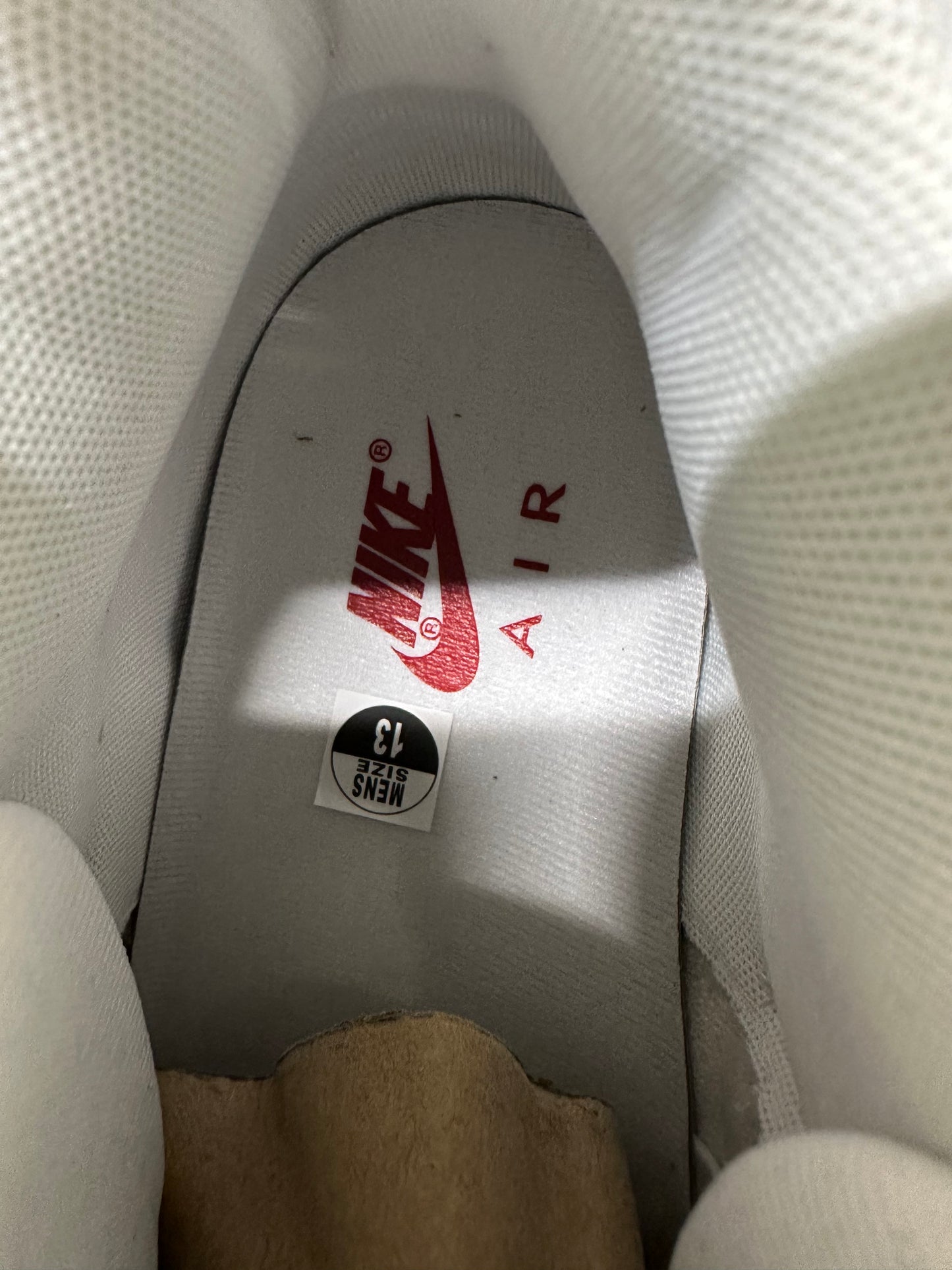 Nike Air More Uptempo White Varsity Red Sz 13 DS