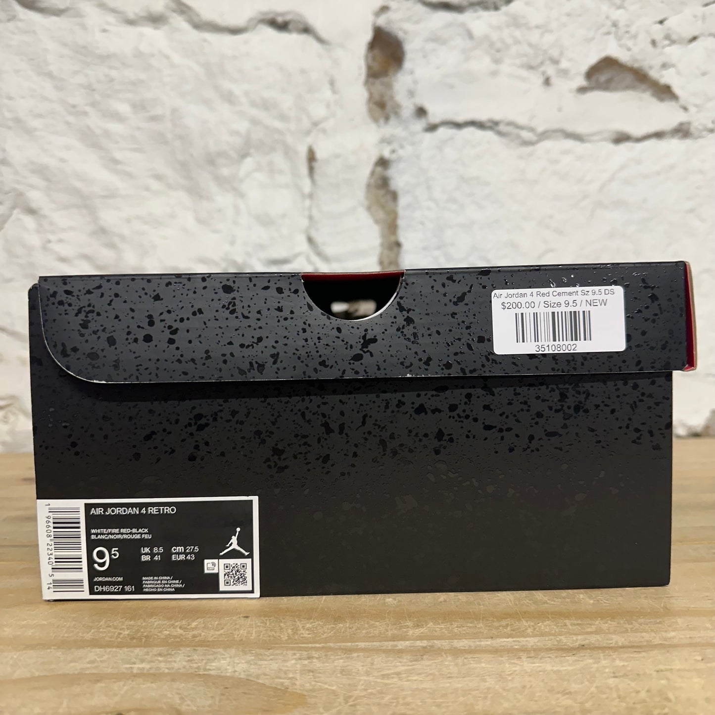 Air Jordan 4 Red Cement Sz 9.5 DS