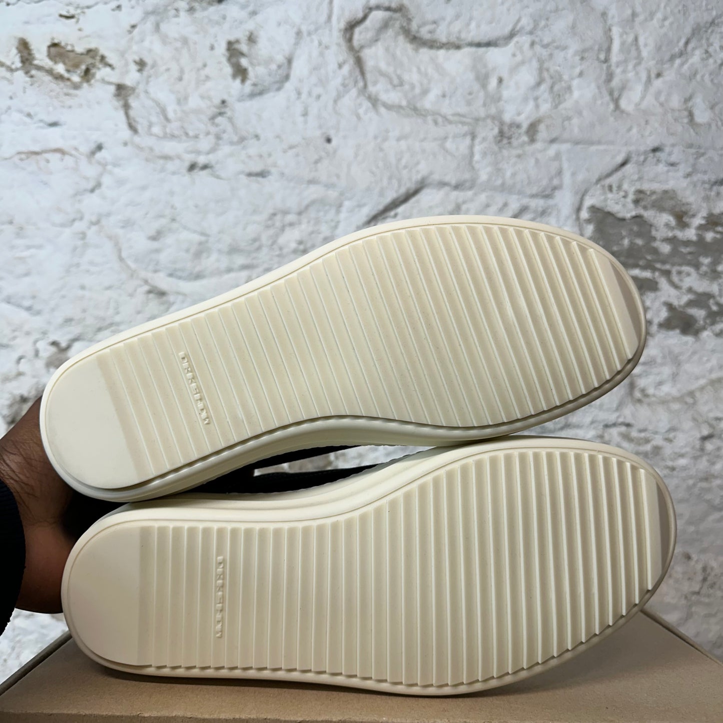 Rick Owens Vintage Pentastitch Black Milk Sneaker