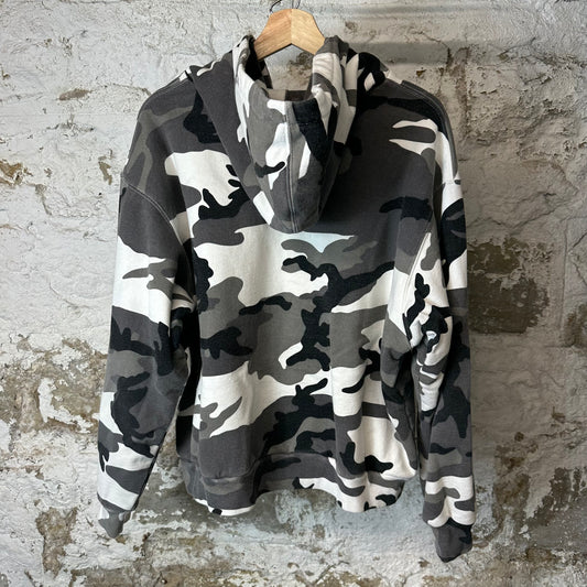 Supreme Arc Spell Grey Camo Thermal Zip Up Hoodie Sz M