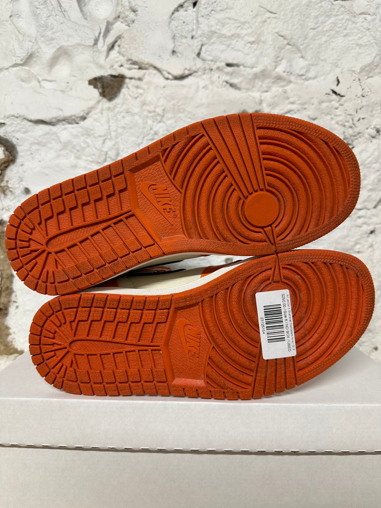 Air Jordan 1 High Shattered Backboard Away Sz 8