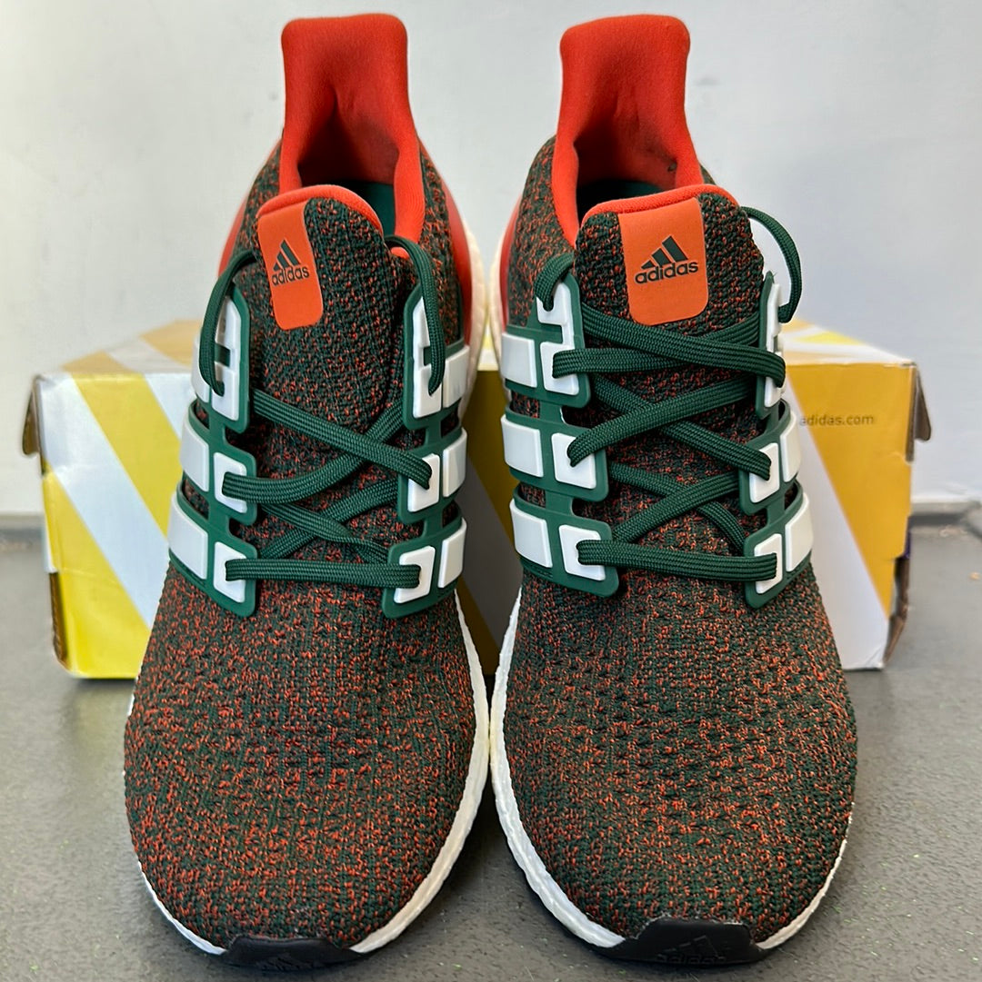 Adidas Ultra Boost 4.0 Miami Hurricanes Sz 10 DS