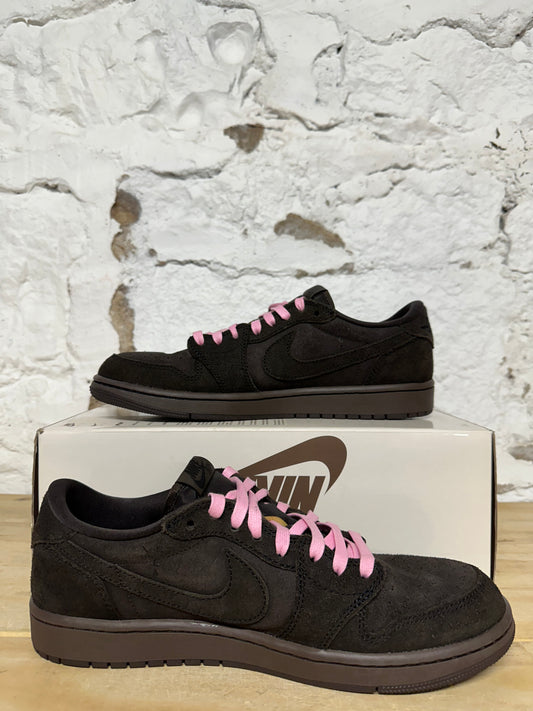 Air Jordan 1 Low Travis Scott Velvet Brown Sz 9.5