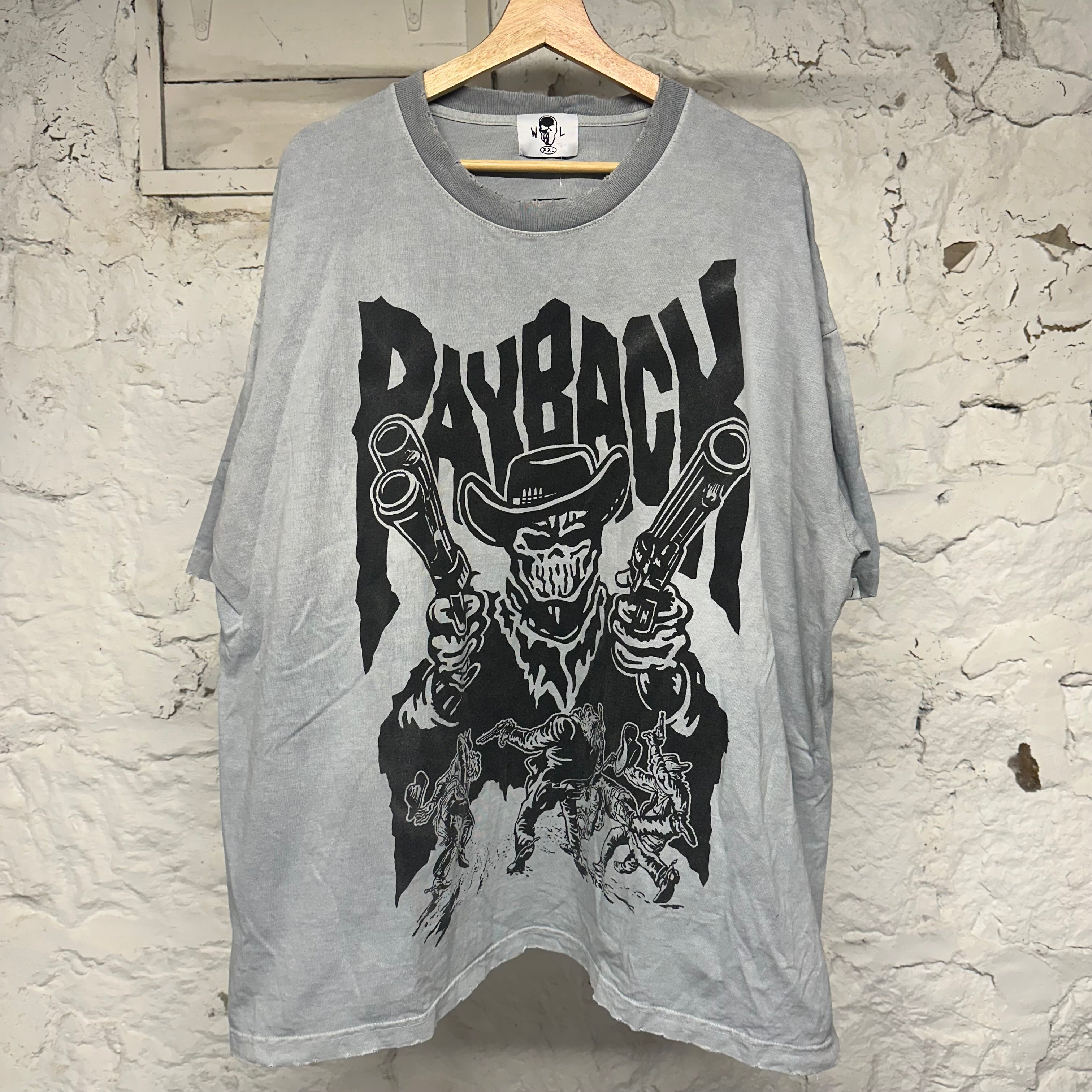 Warren Lotas Payback Grey T-Shirt Sz XXL