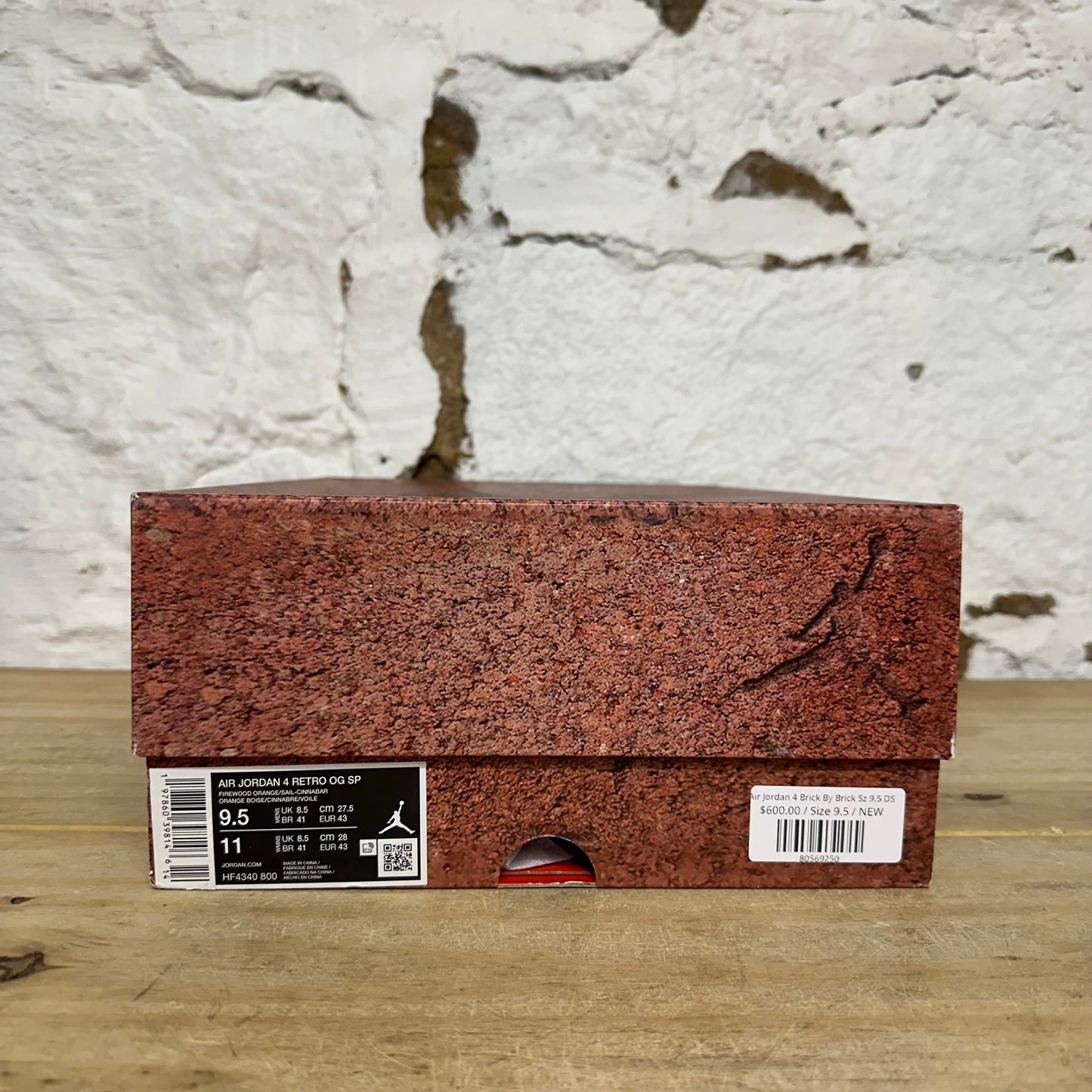 Air Jordan 4 Brick By Brick Sz 9.5 DS