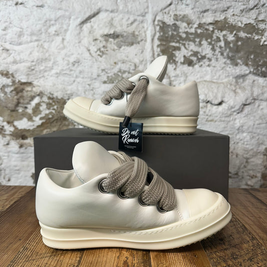 Rick Owens Jumbo Lace Puffer Low White Sneaker Sz 6 (38) DS