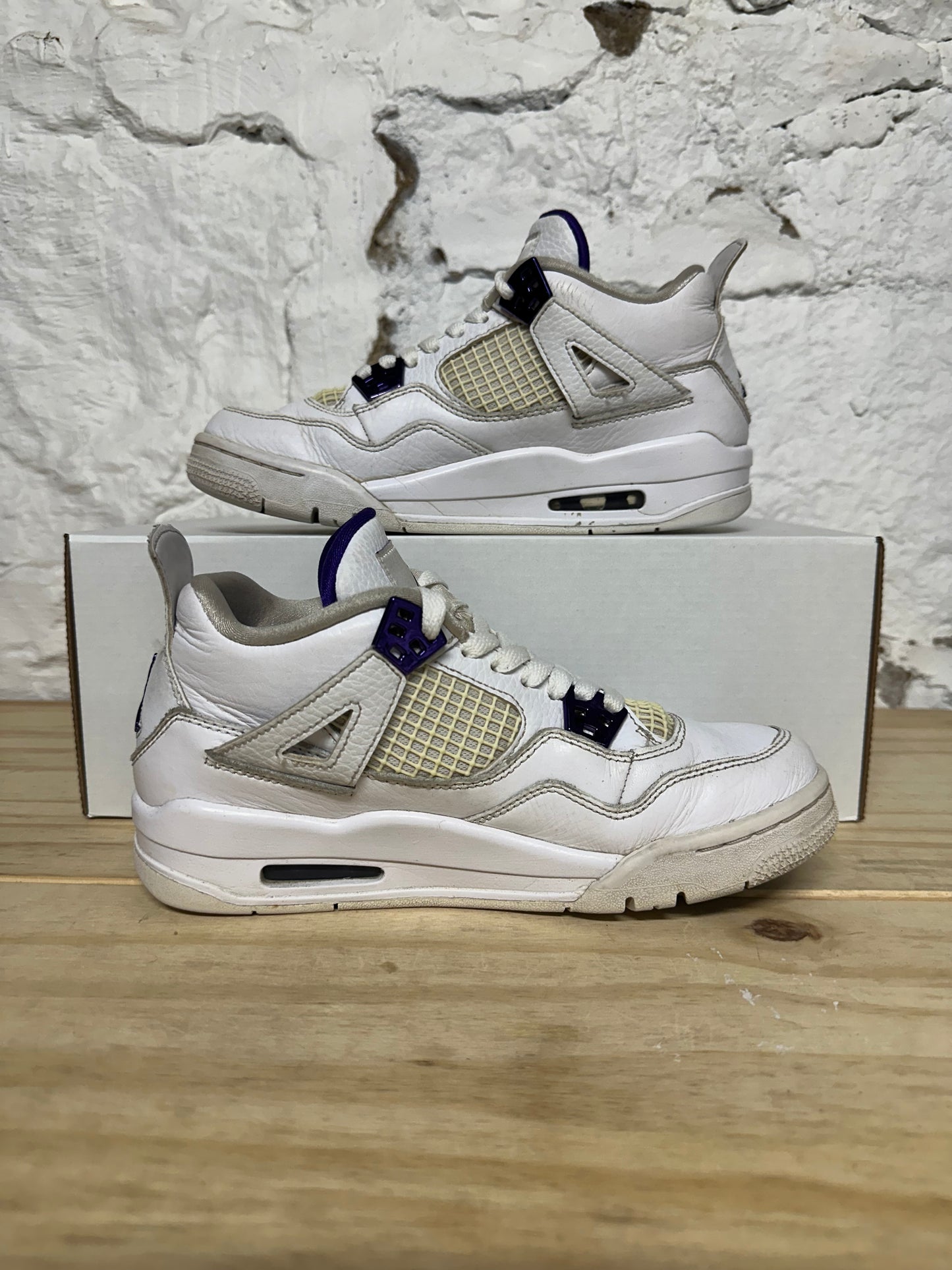 Air Jordan 4 Metallic Purple Sz 6Y