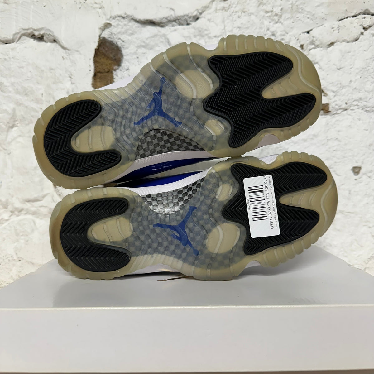 Air Jordan 11 Low White Concord Sz 5.5 (7W)
