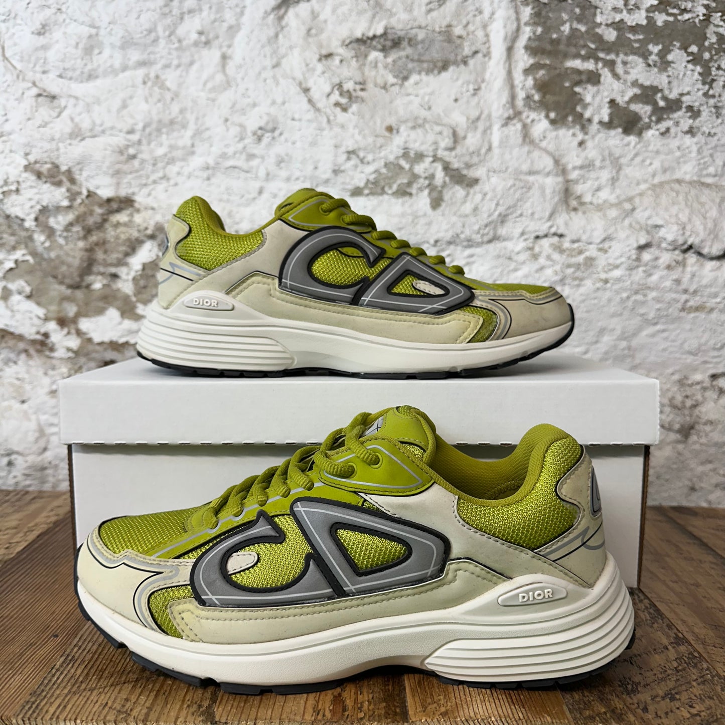 Dior B30 Lime Green White Sneaker Sz 8 (41) No Box