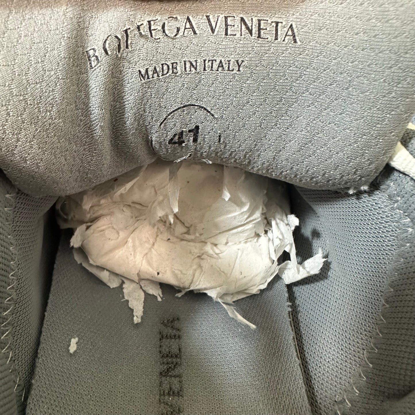 Bottega Veneta Silver White Orbit Sneaker Sz 8 (41)