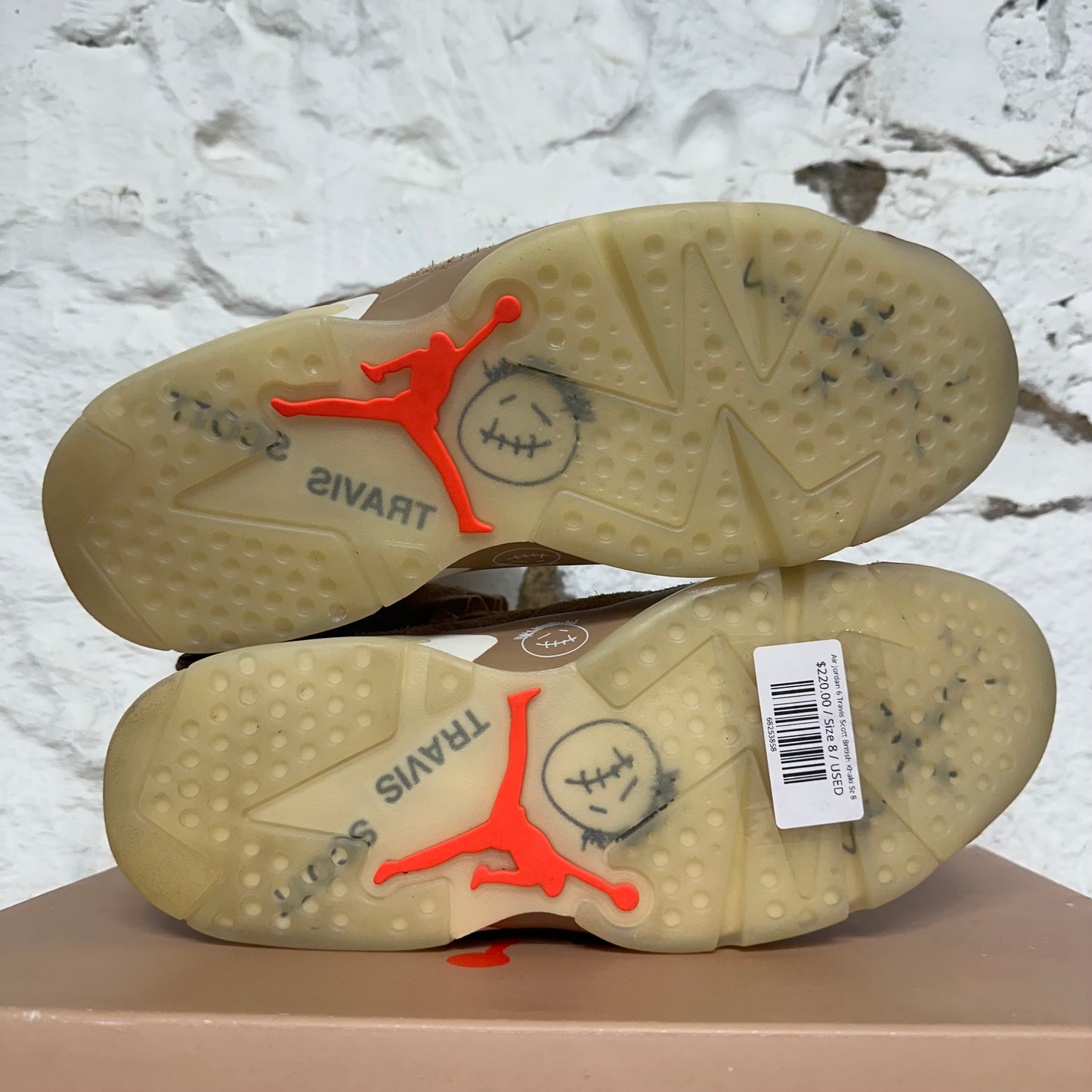 Air Jordan 6 Travis Scott British Khaki Sz 8