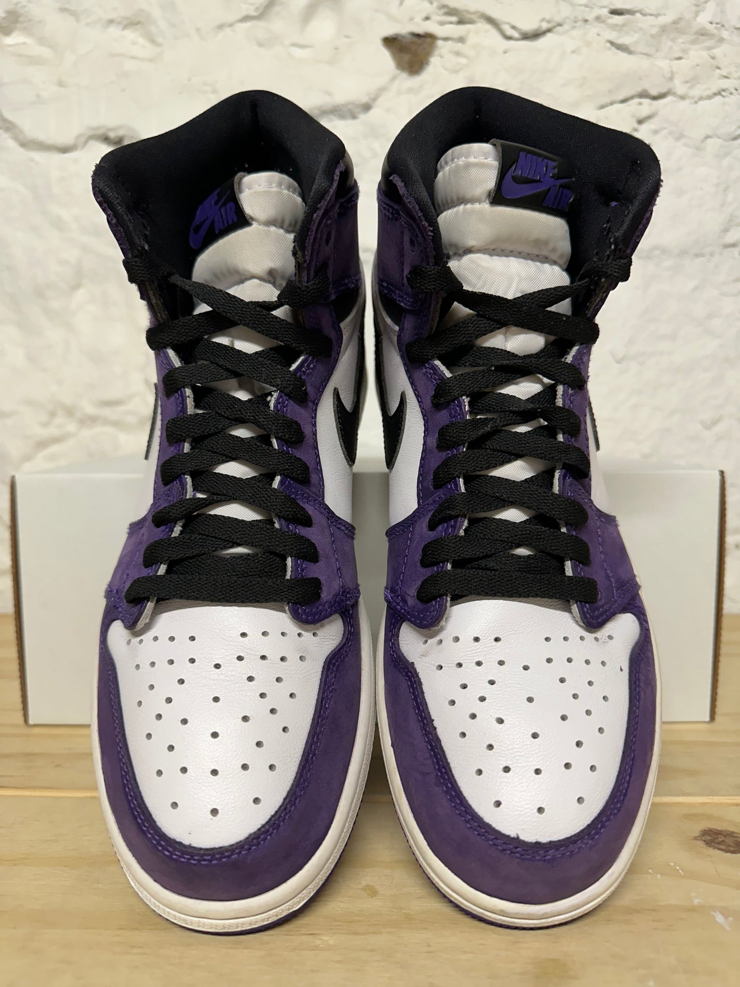 Air Jordan 1 High Court Purple White (Suede) Sz 10