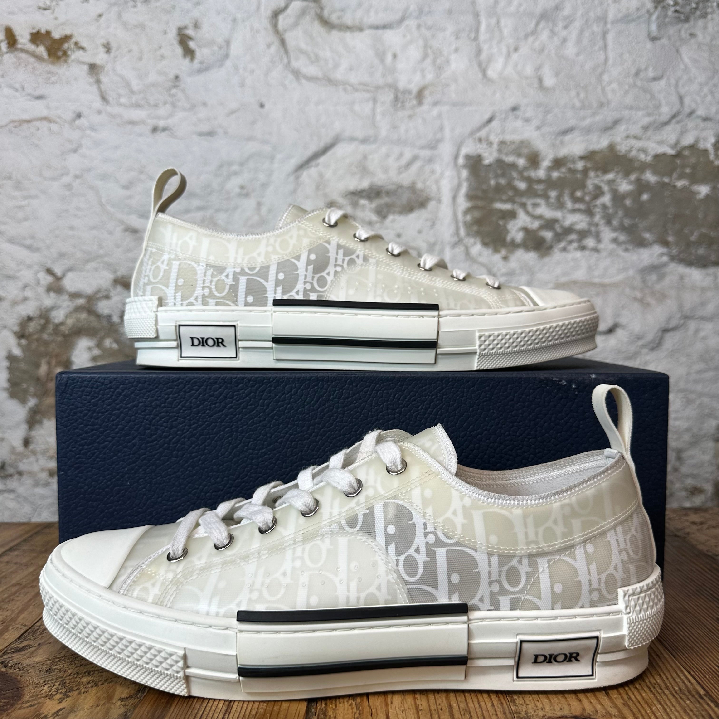 Dior B23 Low White Oblique Sneaker Sz 10 (43)