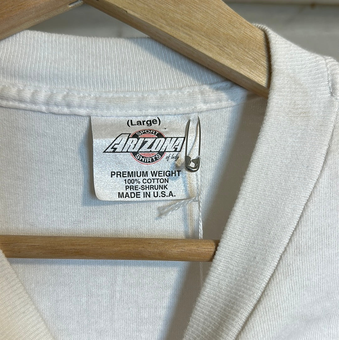 James Dean White Tee Sz L