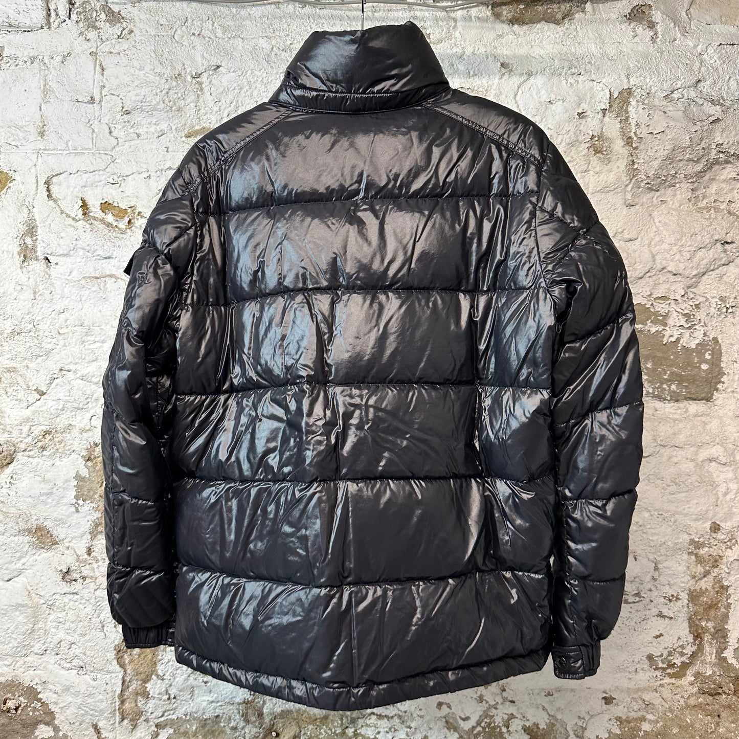 Moncler Maya Guibotto Black Puffer Jacket Sz L (4)
