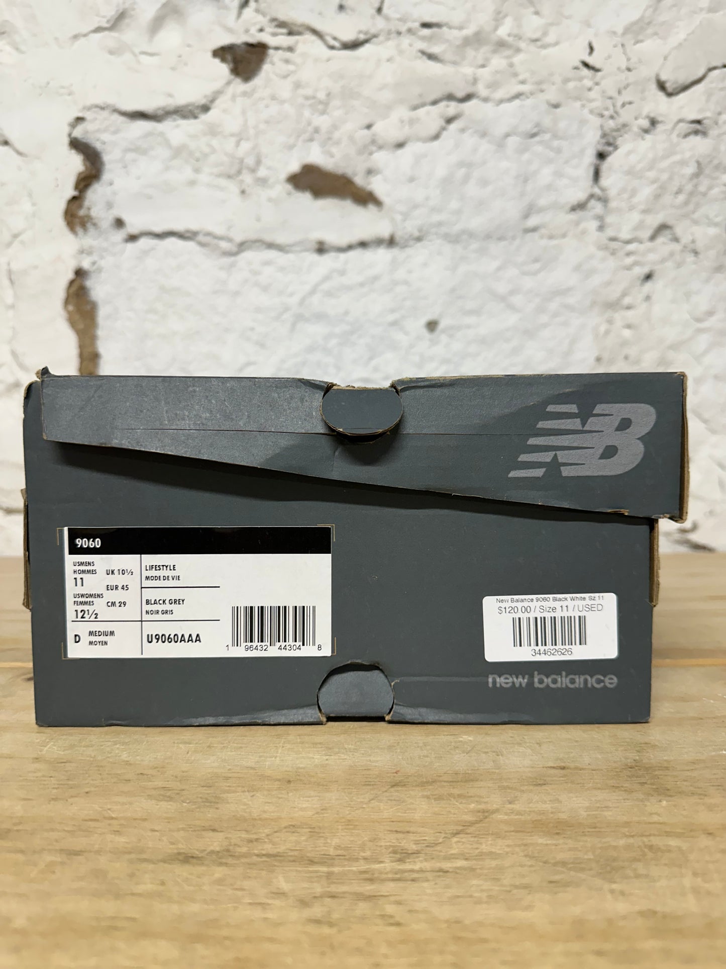 New Balance 9060 Black White Sz 11