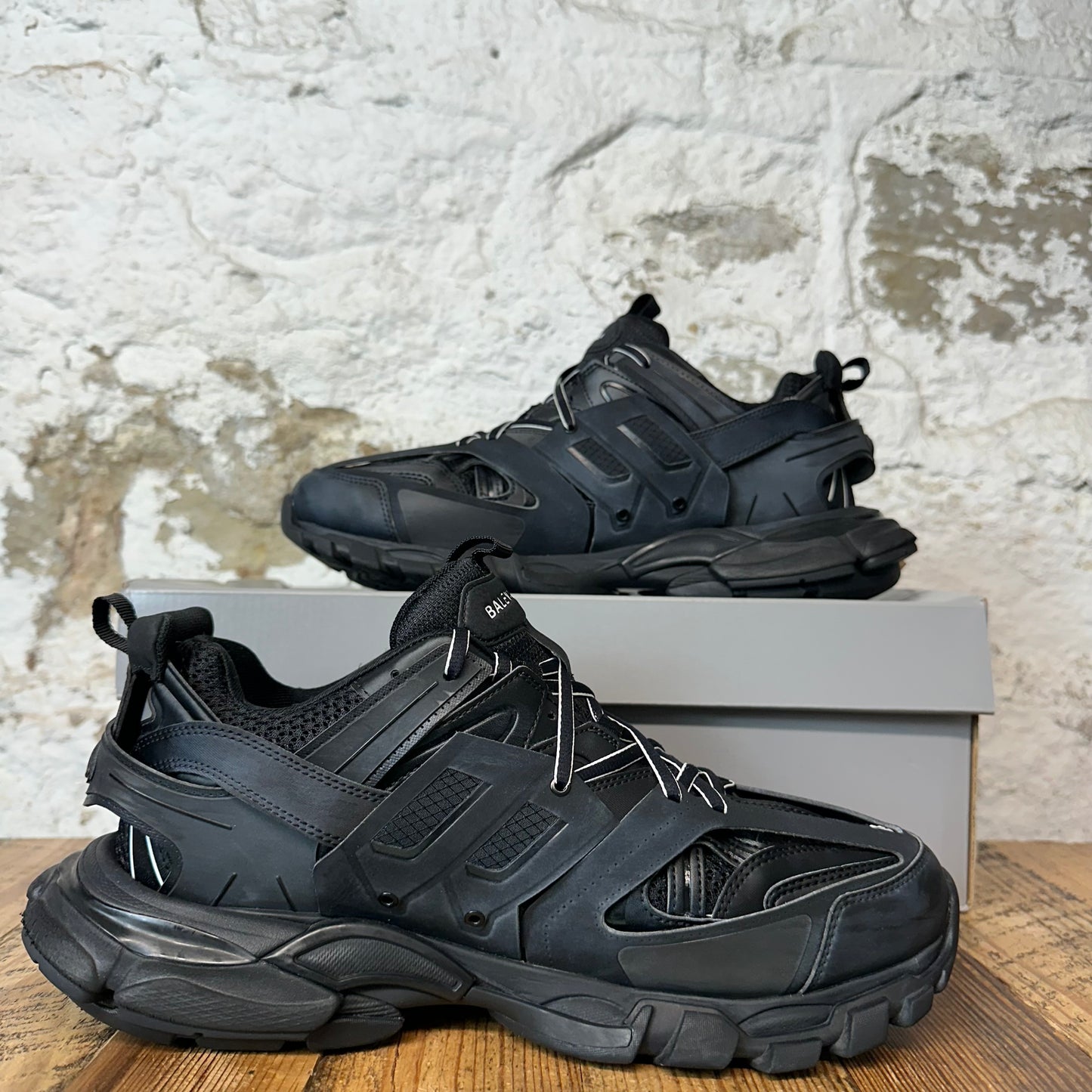 Balenciaga Track Runner Triple Black Sneaker Sz 12 (45)