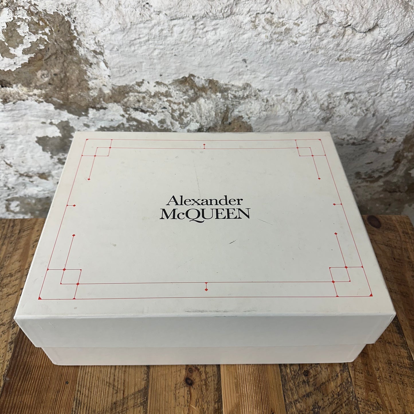 Alexander Mcqueen Gray Tab Nappa Joey White Sneaker Sz 10 (43)