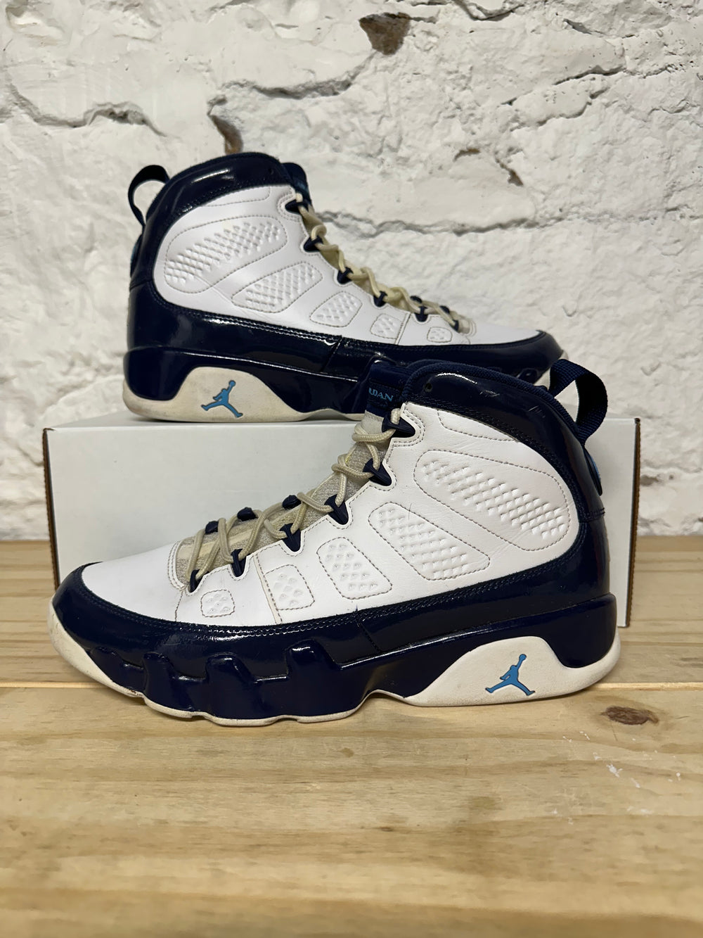 Air Jordan 9 Pearl Blue Sz 10