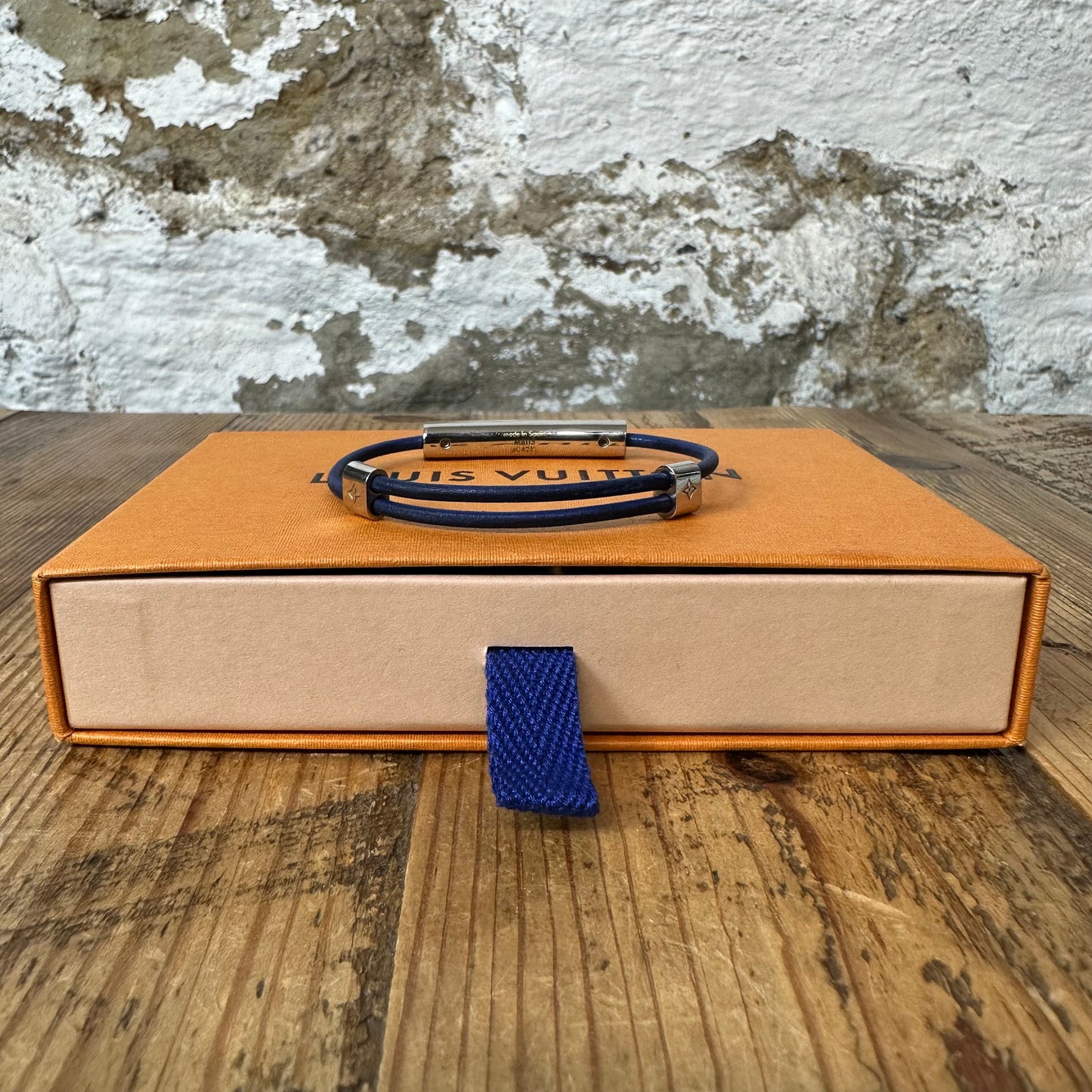 Louis Vuitton Elysees Blue Bracelet W/ Box